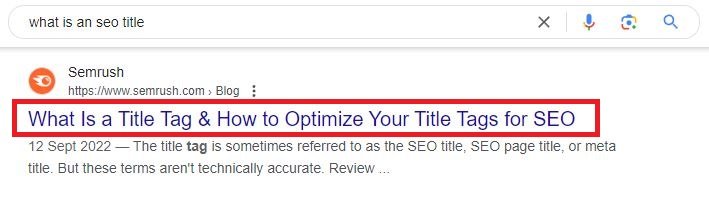 what is an seo title tag